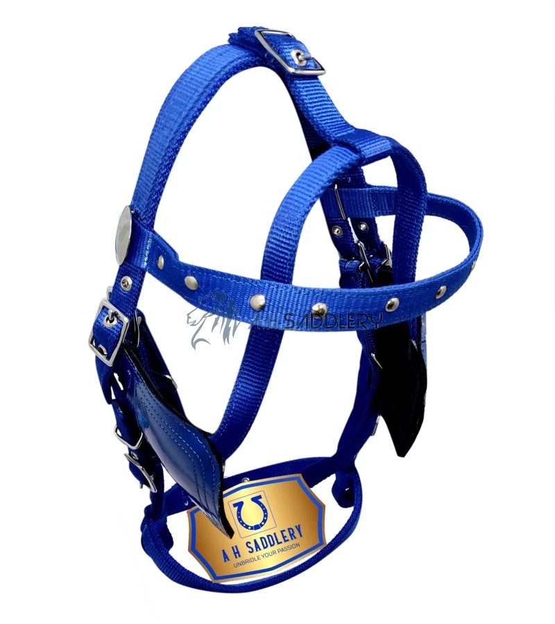 Premium Nylon Horse Driving Harness with Stainless Steel Fittings and Padding - Show and Training Equestrian Gear